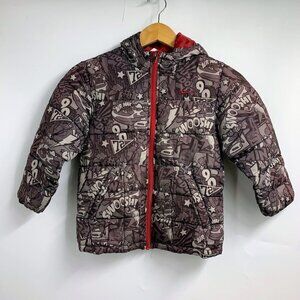 Nike Boy's Air Max Full Zip Hooded Swoosh Sports Puffer Jacket‎ Size 6T